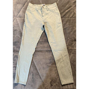 Royalty For Me Women Green Chic Casual Stretchy Skinny Jeans Pants Size 12